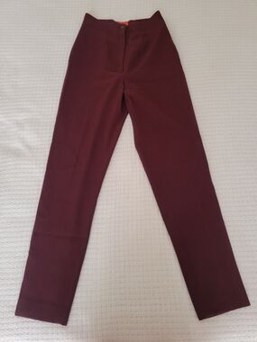 Christian Lacroix Wine Red Taylored Dress Pants